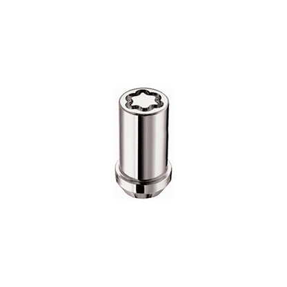 McGard Wheel Lock Nut Set - 5pk. (Cone Seat Tuner) M14X1.5 / 22mm Hex / 1.648in OAL - Chrome 25515 25515 Photo - Primary