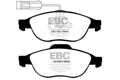 EBC 97-00 Alfa Romeo 156 1.8 Redstuff Front Brake Pads DP31153C DP31153C Photo - Primary