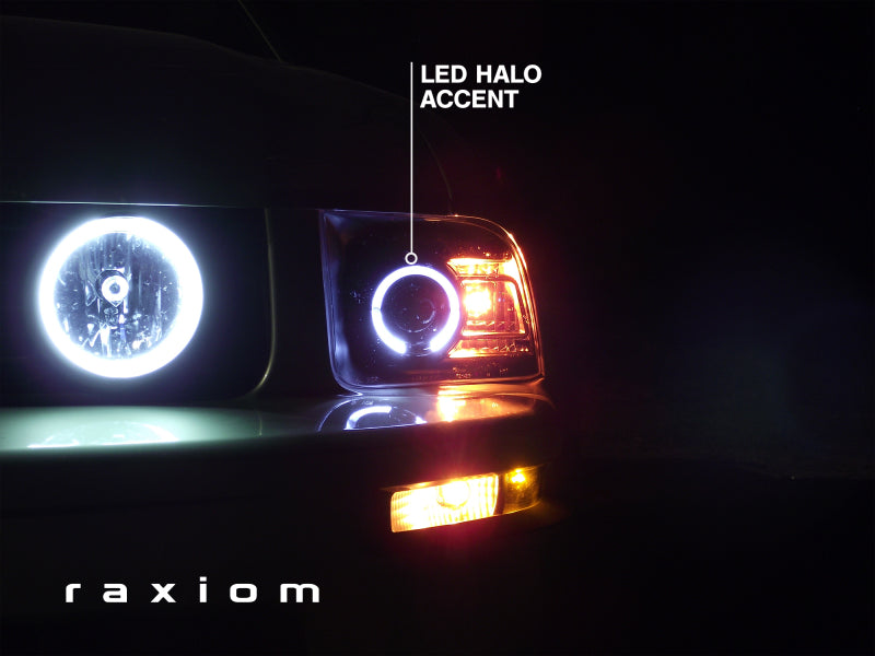 Raxiom 05-09 Ford Mustang Halogen 2010 Style LED Halo Headlights-Blk Hsng(Clear Lens/Excludes GT500) 101682 101682 Photo - Close Up