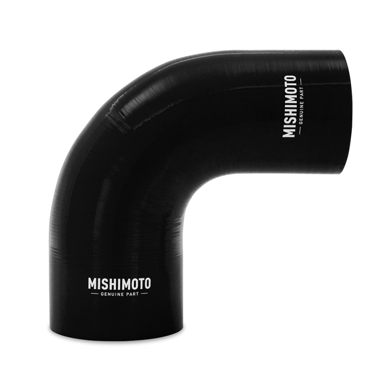 Mishimoto Silicone Reducer Coupler 90 Degree 3.5in to 4in - Black MMCP-R90-3540BK MMCP-R90-3540BK Photo - Primary