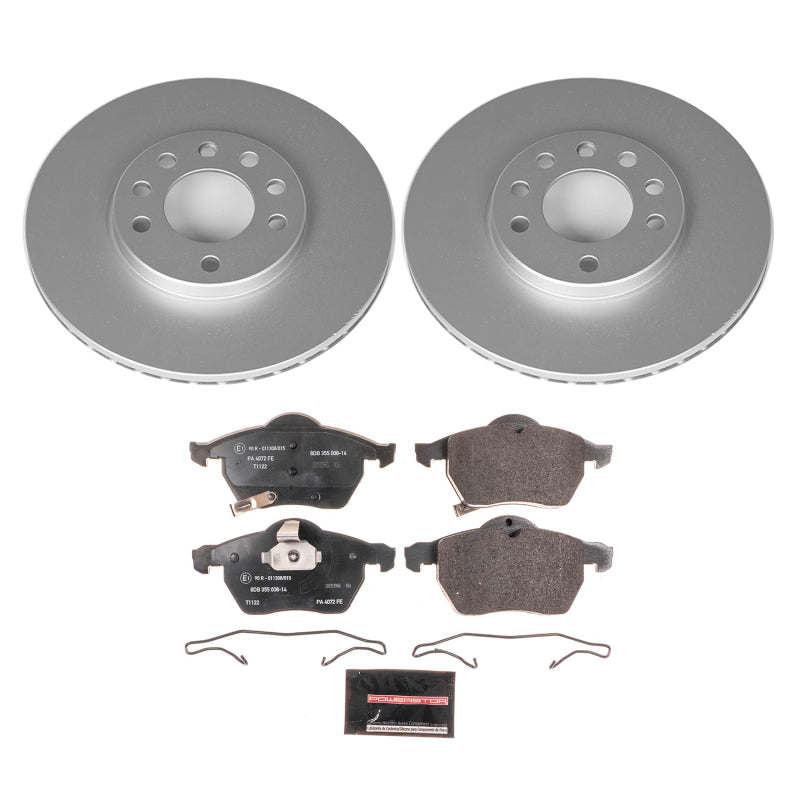 PowerStop Power Stop 99-03 Saab 9-3 Front Euro-Stop Brake Kit ESK834 ESK834 Photo - Primary