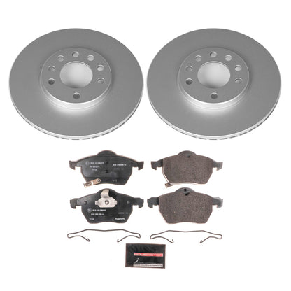 PowerStop Power Stop 99-03 Saab 9-3 Front Euro-Stop Brake Kit ESK834 ESK834 Photo - Primary