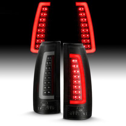 ANZO 1999-2000 Cadillac Escalade LED Taillights Black Housing Smoke Lens Pair 311345 311345 Photo - Unmounted