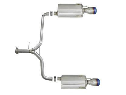 aFe Takeda 2.25-1.75in 304 SS Axle-Back Exh w/Blue Flame Tips 13-17 49-36604-L Photo - Unmounted