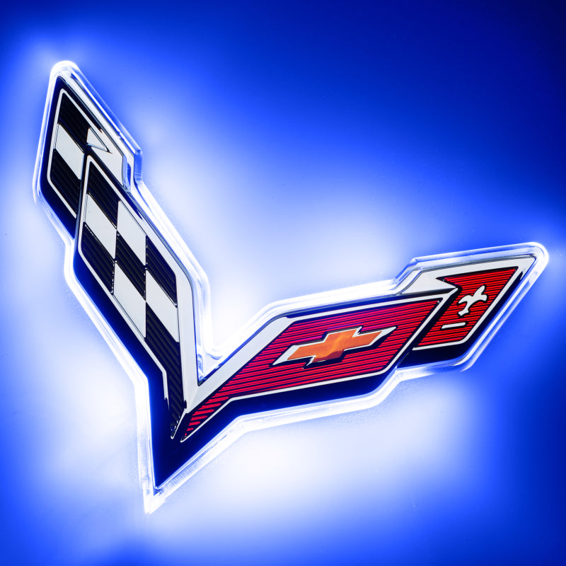 ORACLE Lighting Oracle Corvette C7 Rear Illuminated Emblem - Blue 3633-002 3633-002 Photo - Primary