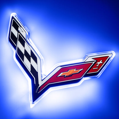 ORACLE Lighting Oracle Corvette C7 Rear Illuminated Emblem - Dual Intensity - Blue 3655-002 3655-002 Photo - Primary