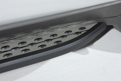 Dee Zee Deezee Universal Running Board Universal Cross Utility Vehicle NXc (Stainless Top w Blk Trim) DZ16203 DZ16203 Photo - Mounted