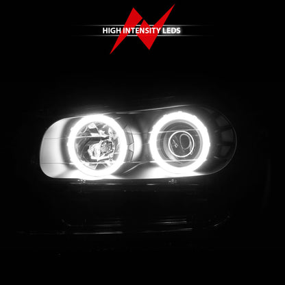 ANZO 02-09 Chevrolet Trailblazer (Will Not Fit 06-09 LT) Projector Headlights w/Halo Black Housing 111572 111572 Photo - Unmounted