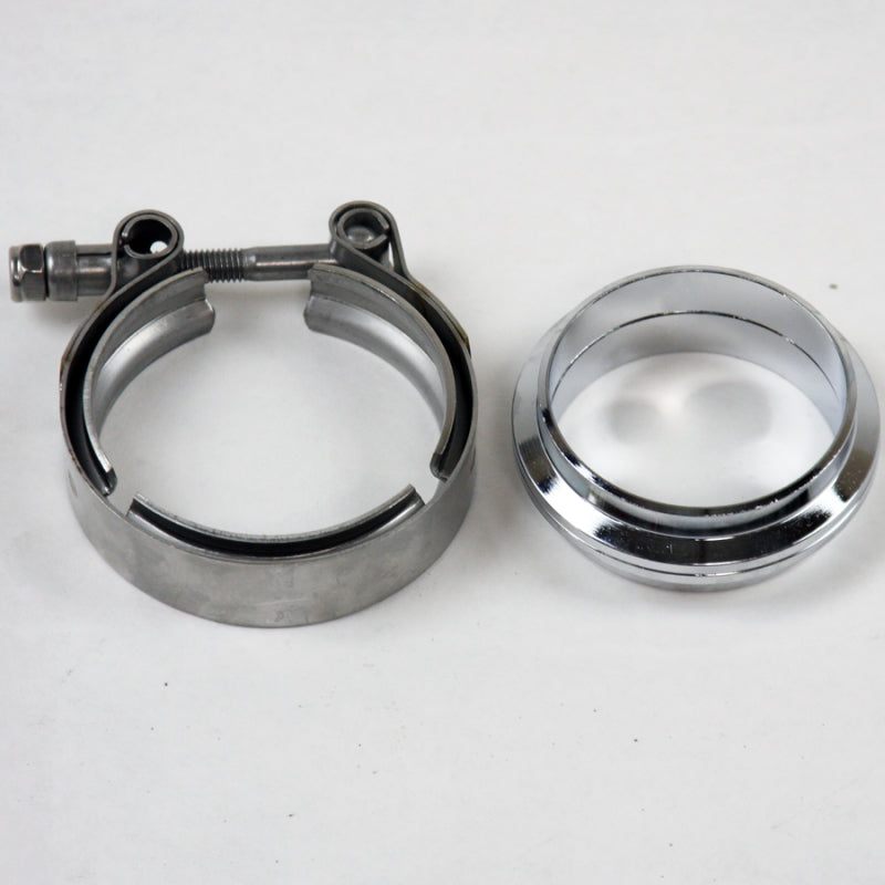 Granatelli Motor Sports Granatelli 2.5in Flat Flanges w/V-Band Clamp 308525