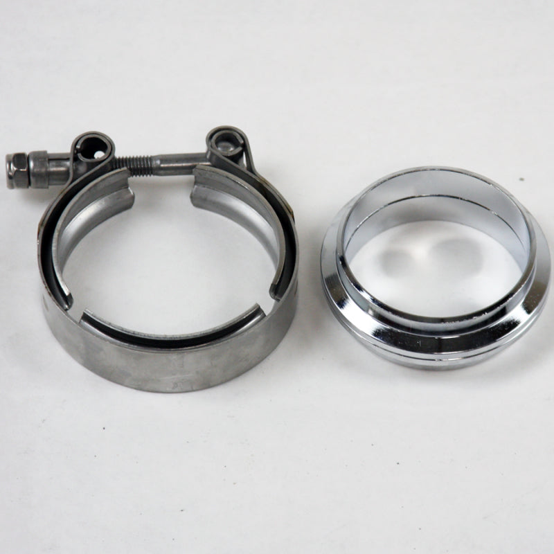 Granatelli Motor Sports Granatelli 2.5in Flat Flanges w/V-Band Clamp 308525 308525 Photo - Primary