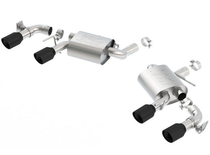 Borla 2016 Chevy Camaro V8 SS AT/MT ATAK Rear Section Exhaust w/ Dual Mode Valves Ceramic Black 11925CB 11925CB Photo - Primary