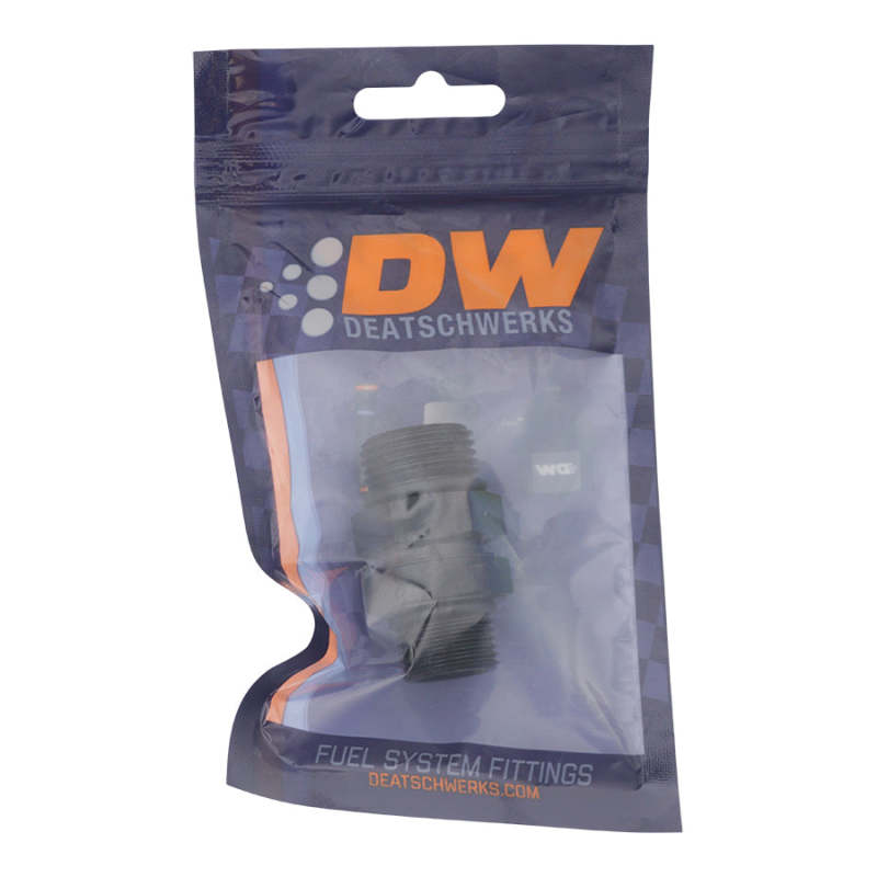 DeatschWerks 8AN ORB Male to 10AN ORB Male Swivel Adapter - Anodized Matte Black 6-02-0425-B 6-02-0425-B Photo - lifestyle view