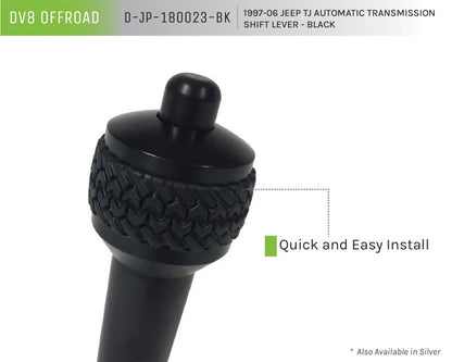 DV8 Offroad 1997-06 Jeep TJ Auto Shift Lever Black D-JP-180023-BK D-JP-180023-BK Product Brochure - a specific brochure describing a Product