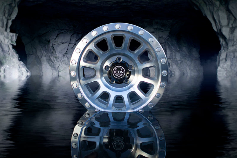 ICON Hulse 17 X 8.5 5 X 5 6mm Offset 4.5in BS Silver Machined 8017857345SM 8017857345SM Photo - lifestyle view