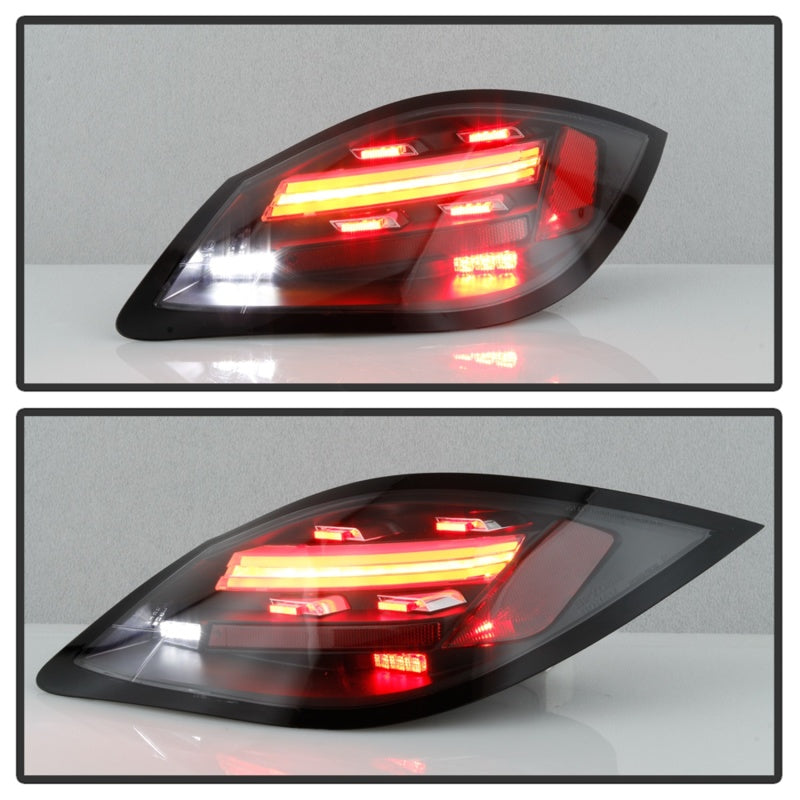 Spyder Porsche 987 Cayman 06-08 / Boxster 09-12 LED Tail Lights - Sequential Signal - Black 5086839 5086839 Photo - Unmounted