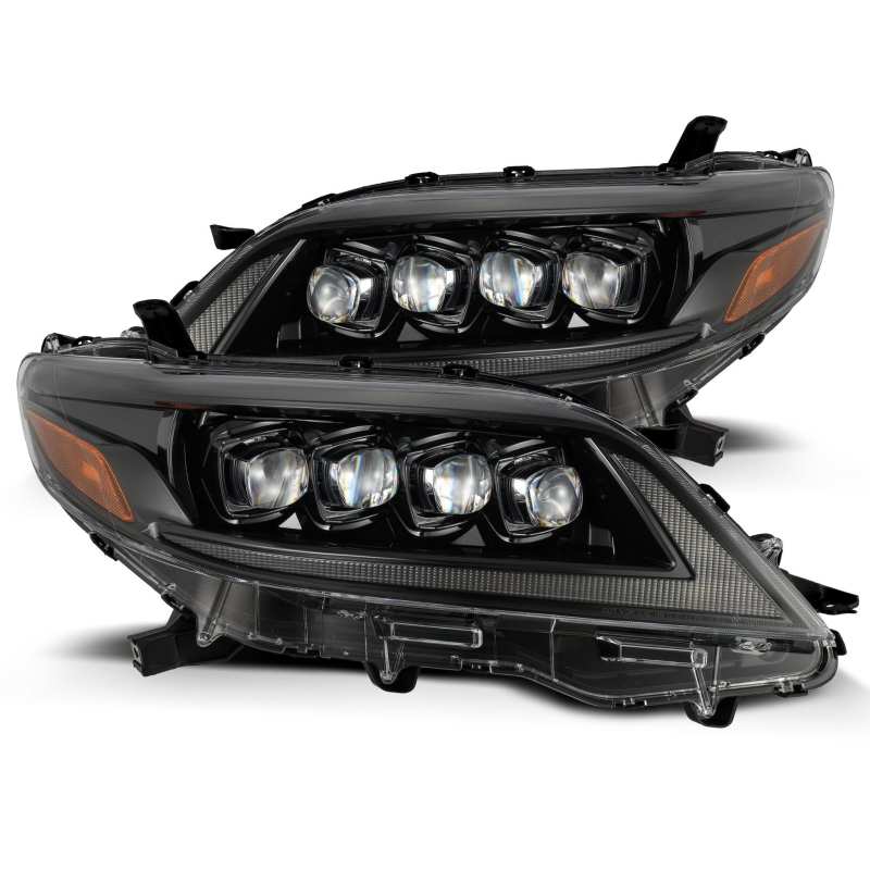 AlphaRex 11-21 Toyota Sienna LUXX LED Proj Headlights Plank Style Alpha Black w/Seq Signal/DRL 880767 880767 Photo - Primary