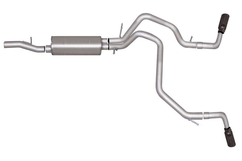 Gibson 15-20 Yukon/ Tahoe 5.3L Black Elite Cat-Back Dual Extreme Exhaust System - Stainless 65668B 65668B Photo - Primary