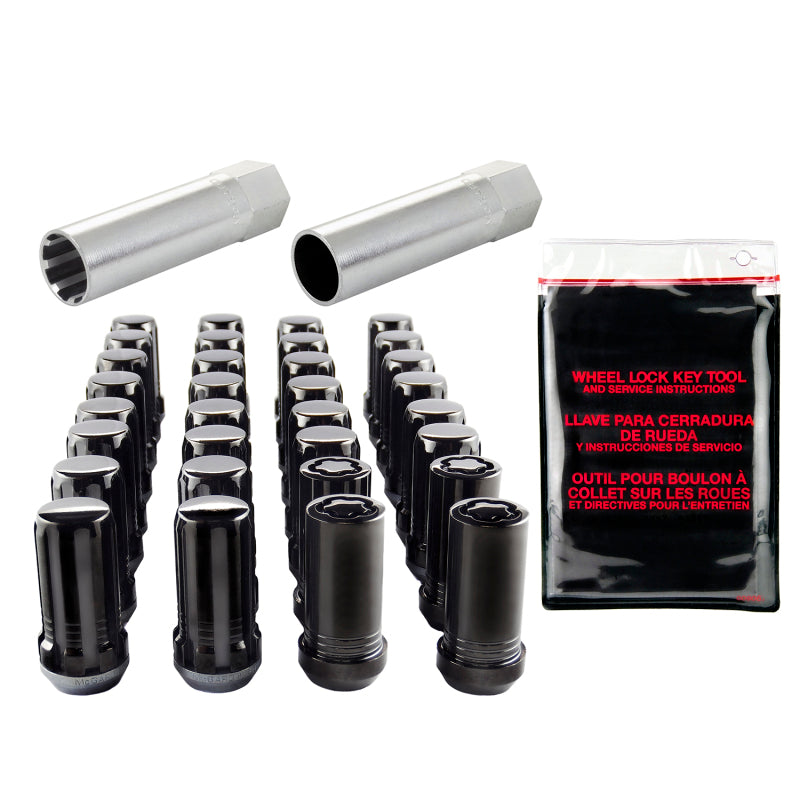 McGard SplineDrive Tuner 8 Lug Install Kit w/Locks & Tool (Cone) M14X1.5 / 1in. Hex - Blk 65810BK 65810BK Photo - Primary