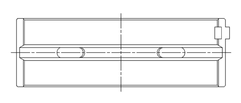 ACL High Performance Main Bearing Set Size: STD Toyota 2ZZGE 2000+ 5M1857H-STD Technical Drawing