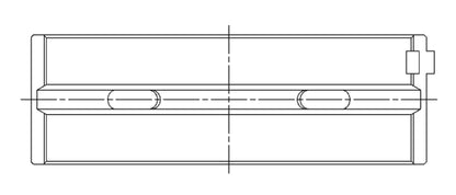 ACL High Performance Main Bearing Set Size: STD Toyota 2ZZGE 2000+ 5M1857H-STD Technical Drawing