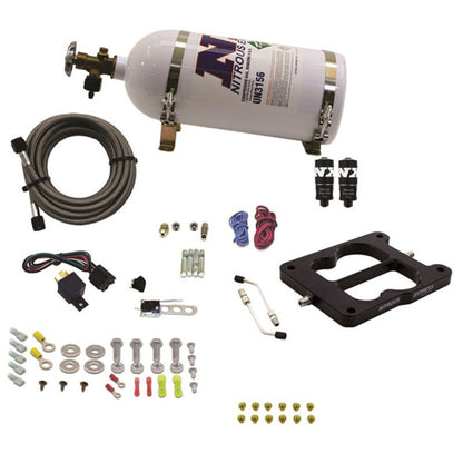 Nitrous Express Q-Jet/Holley Spread Bore Hitman Nitrous Kit (100-150-200HP) w/10lb Bottle 40080-10 40080-10 Photo - Primary