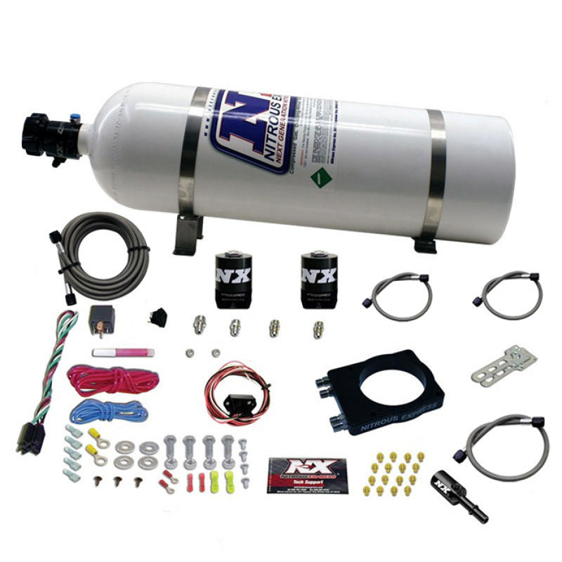 Nitrous Express 90mm Hemi Plate System (50-400hp) w/15lb Bottle 20990-15 20990-15 Photo - Primary
