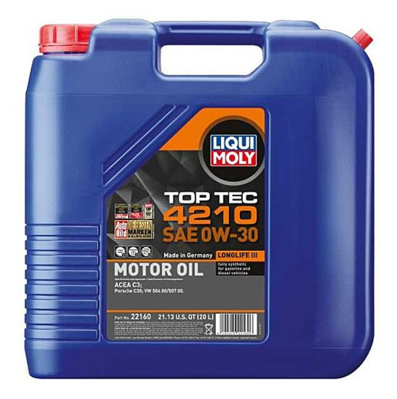 LIQUI MOLY 20L Top Tec 4210 Motor Oil SAE 0W30 22160