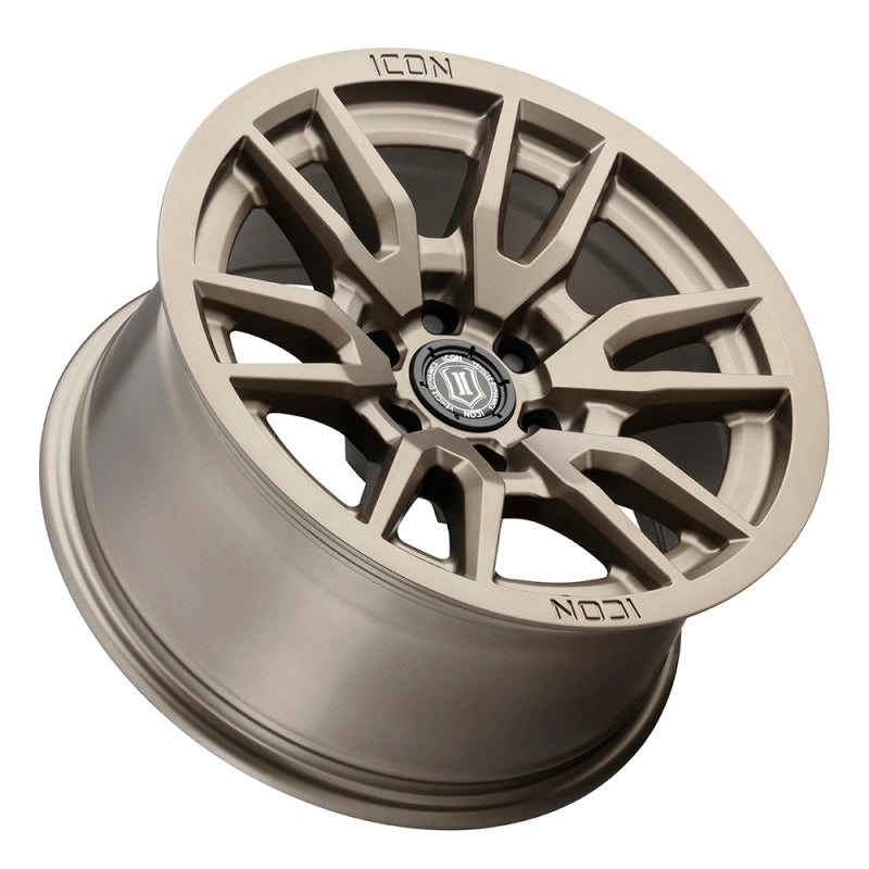ICON Vector 6 17x8.5 6x5.5 0mm Offset 4.75in BS 106.1mm Bore Bronze Wheel 2417858347BR 2417858347BR Photo - Unmounted