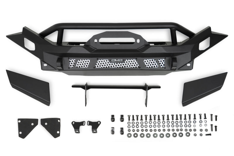 DV8 Offroad 07-18 Jeep Wrangler JK / 18-23 Wrangler JL / 20-23 Gladiator JT MTO Series Front Bumper FBJL-12 FBJL-12 Photo - Unmounted
