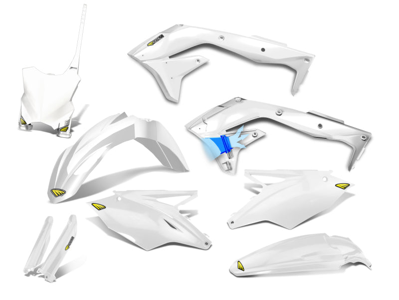 Cycra 17-20 Kawasaki KX250F Powerflow Full Body Kit White 1CYC-9319-42 1CYC-9319-42 User 1