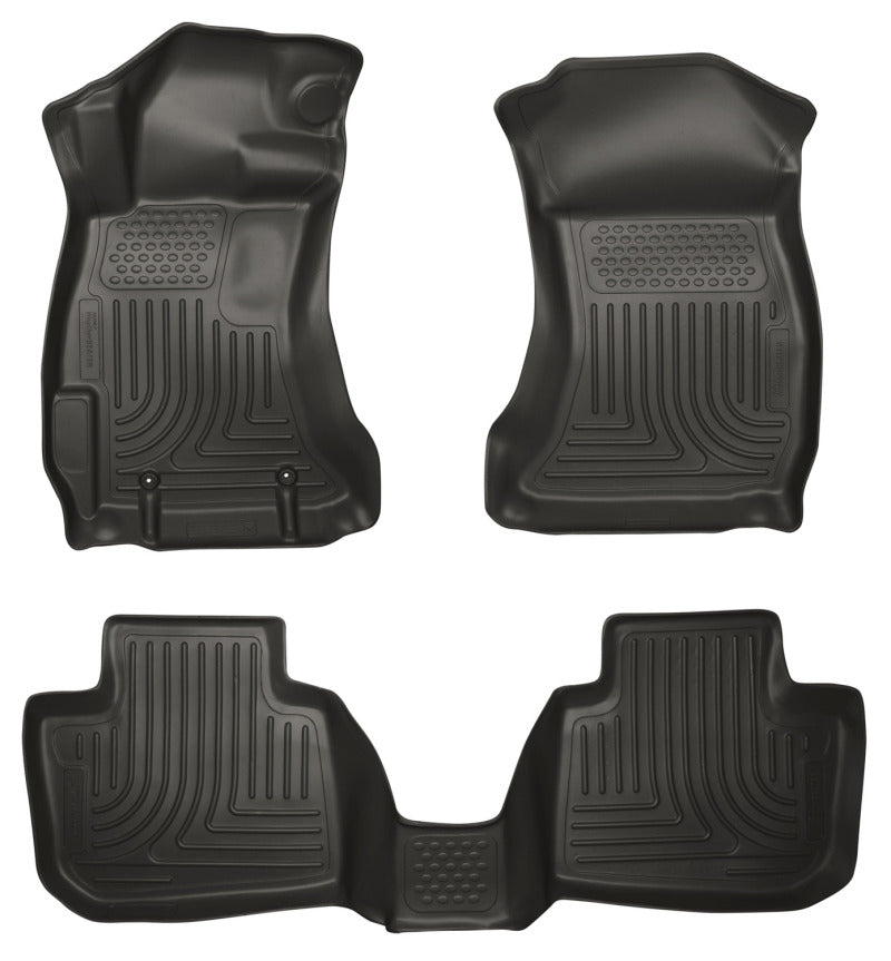 Husky Liners 10-12 Subaru Legacy/Outback WeatherBeater Combo Black Floor Liners 98841 Photo - Primary