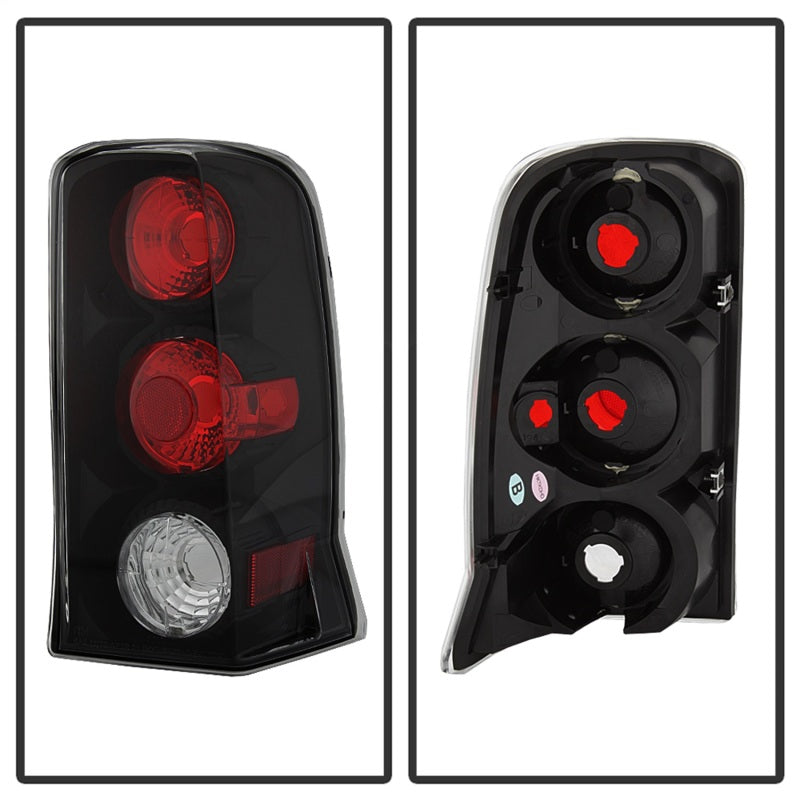 Spyder Cadillac Escalade SUV (Not EXT)02-06 Euro Style Tail Lights Black ALT-YD-CE02-BK 5001597 5001597 Photo - Unmounted