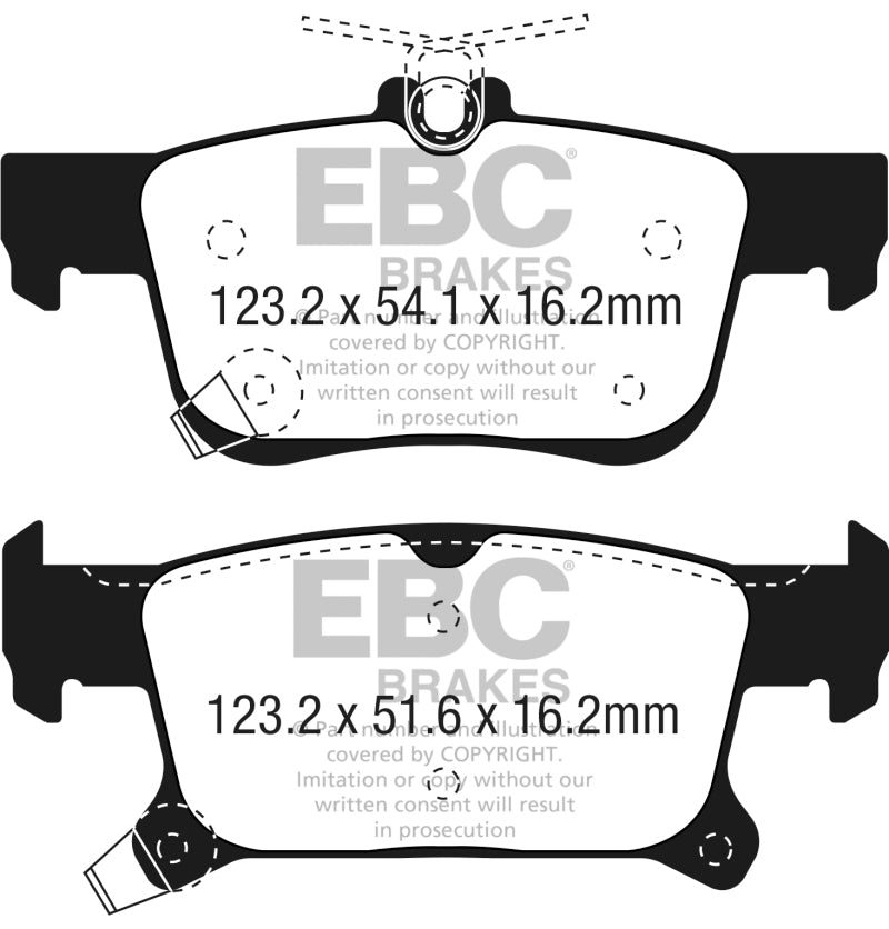 EBC 2016+ Buick Envision 2.0L Turbo Greenstuff Rear Brake Pads DP23069 DP23069 Photo - Primary