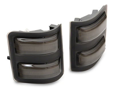 Raxiom 11-16 Ford F-250/F-350 Super Duty Axial LED Switchback Side Mirror Marker Lamps- Smoked SD18248 SD18248 Photo - Primary