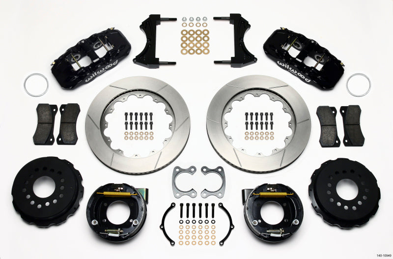 Wilwood AERO4 Rear P-Brake Kit 14.00in Small Ford 2.50in Offset 140-10949 140-10949 Photo - Primary