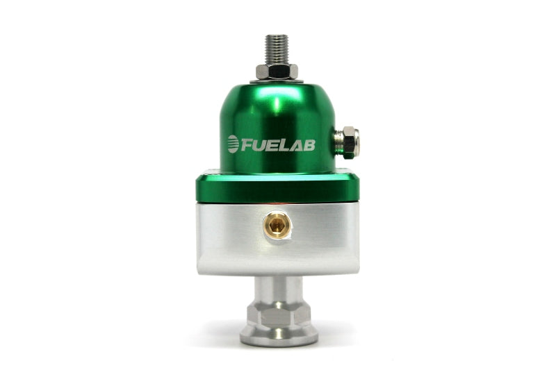 Fuelab 555 High Pressure Adjustable FPR Blocking 25-65 PSI (1) -8AN In (2) -8AN Out - Green 55504-6 55504-6 Photo - Primary