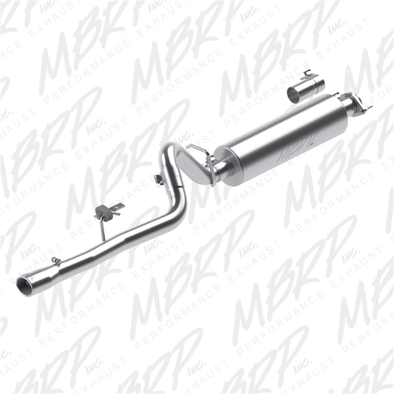 MBRP 86-00 Jeep 2.5L Cherokee 2.5in Cat Back Single AL S5534AL Photo - Primary