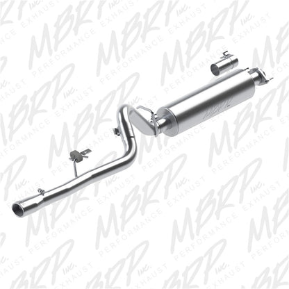 MBRP 86-00 Jeep 2.5L Cherokee 2.5in Cat Back Single AL S5534AL Photo - Primary