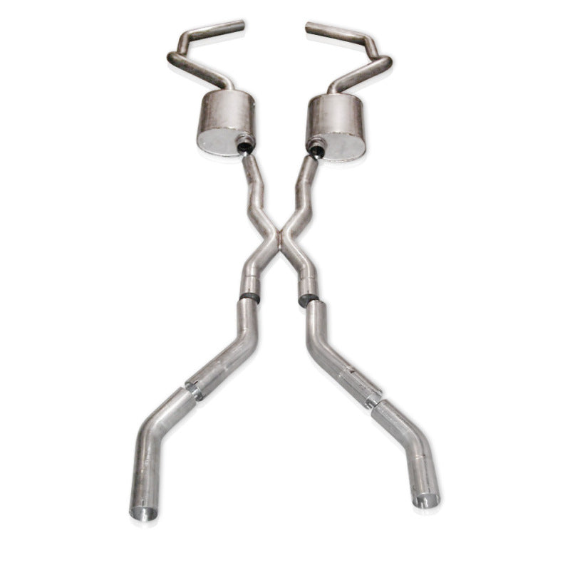 Stainless Works Chevy Camaro 1967-69 Exhaust 2.5in Stainless with X-Pipe CA676925CS CA676925CS Photo - Primary