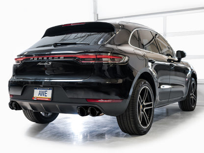 AWE Tuning 19-21 Porsche Macan 3.0T/2.9TT Touring Edition Catback Exhaust w/ Diamond Black Tips 3015-43951 3015-43951 Photo - Mounted