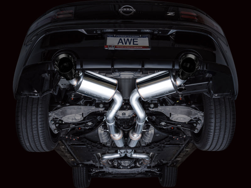 AWE Tuning AWE 2023 Nissan Z RZ34 RWD Touring Edition Catback Exhaust System w/ Diamond Black Tips 3015-33400 3015-33400 Photo - Mounted