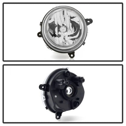 SPYDER xTune 07-17 Jeep Patriot (w/o Auto Leveling Lights) OEM Style Headlights - Chrome (HD-JH-JPA07-OE-C) 9042751 9042751 Photo - Unmounted