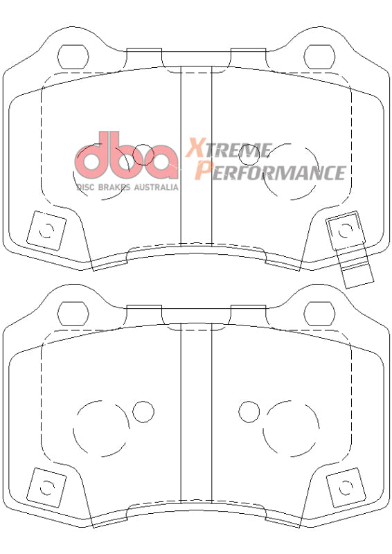 DBA 12-21 Jeep Grand Cherokee SRT XP Performance Rear Brake Pads DB8805XP DB8805XP Photo - out of package