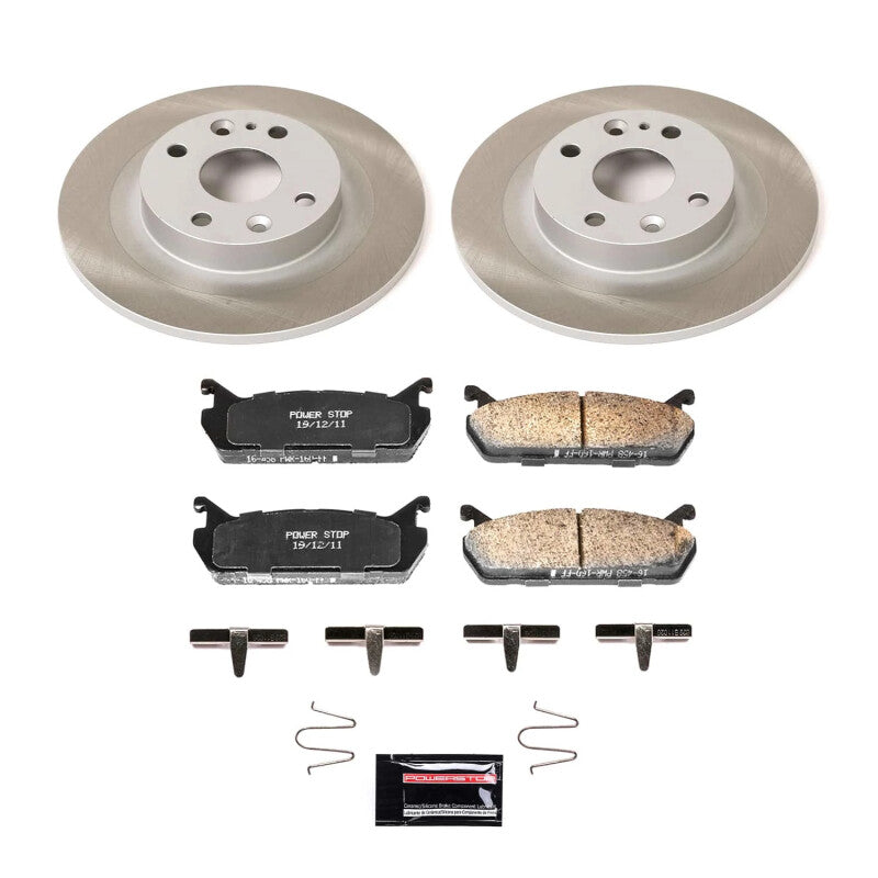PowerStop Power Stop 91-96 Mercury Tracer Rear Semi-Coated Rotor Kit SC770 SC770 Photo - Primary