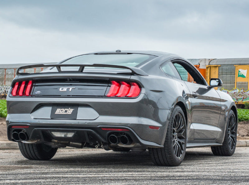 Borla 18-20 Ford Mustang GT 5.0L AT/MT ECE Approved Cat-Back Exhaust w/ Active Valve 1014046BC 1014046BC Photo - Close Up