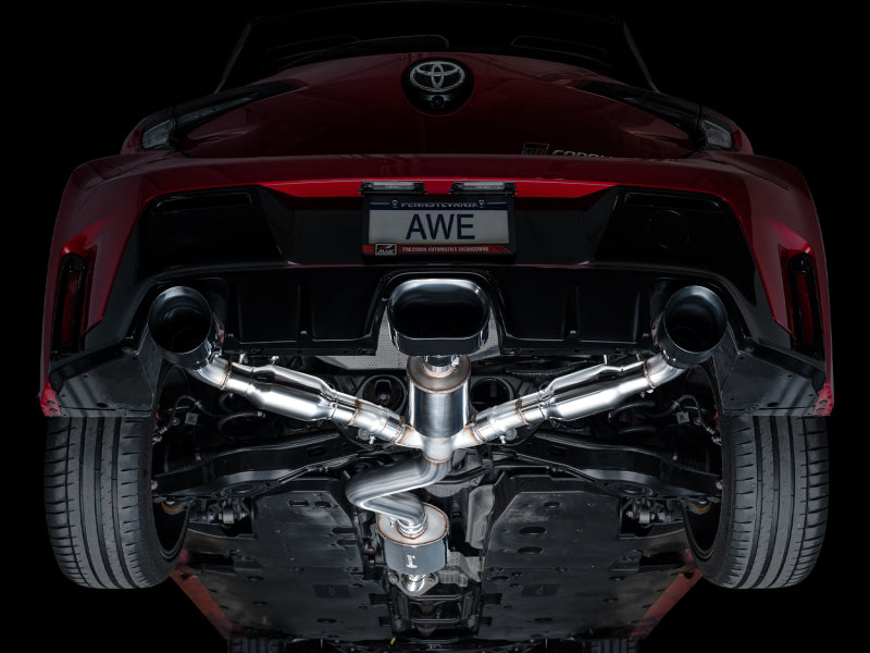 AWE Tuning 2023+ Toyota GR Corolla Touring Edition Exhaust - Diamond Black Tips 3015-53472 3015-53472 Photo - Mounted
