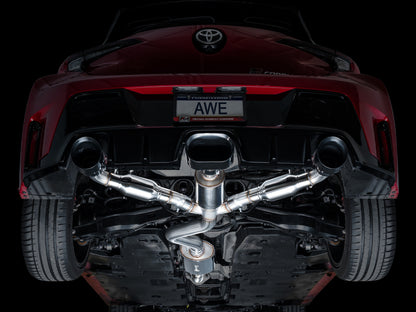 AWE Tuning 2023+ Toyota GR Corolla Touring Edition Exhaust - Diamond Black Tips 3015-53472 3015-53472 Photo - Mounted