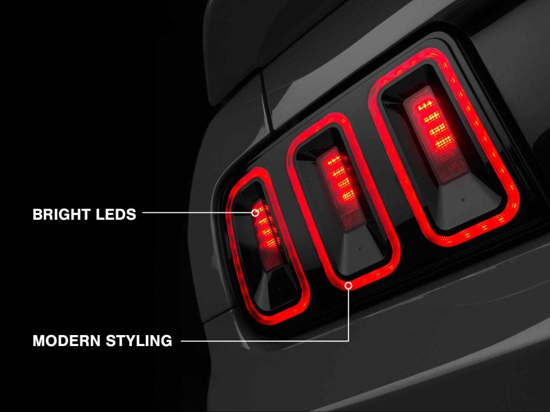 Raxiom 05-09 Ford Mustang Gen5 Tail Lights- Black Housing (Smoked Lens) 49169 49169 Photo - Close Up
