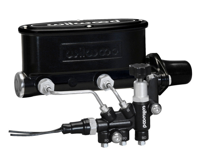 Wilwood HV Tandem M/C Kit w L/H Bracket & Prop Valve 261-13269-BK Photo - Primary