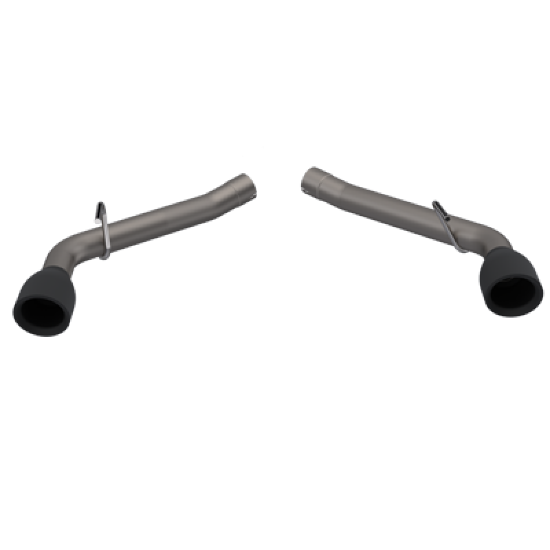 QTP 10-13 Chevrolet Camaro SS 6.2L 304SS Eliminator Muffler Delete Axle Back Exhaust w/4.5in Blk Tip 700110B 700110B Photo - Primary